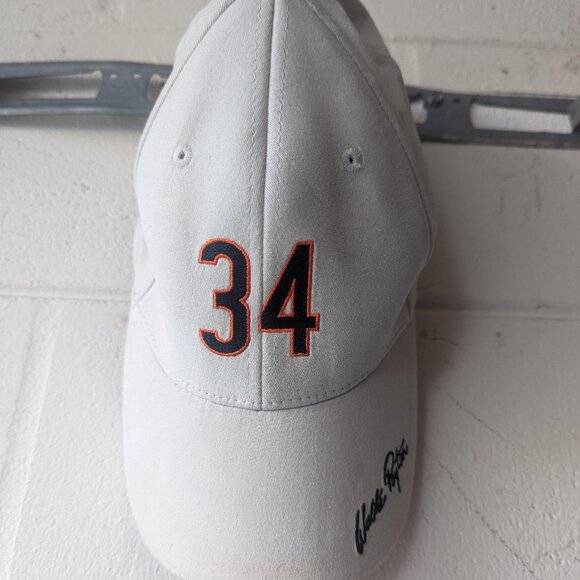 Walter Payton 34 OSFM Embroidered Vented Holes Hat Cap - Picture 1 of 8
